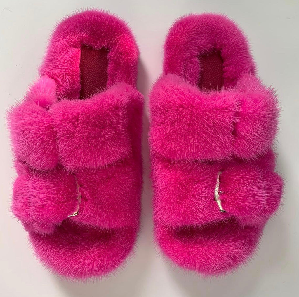 Women's and Men's Genuine Mink Shoes / Slides *Spring Colors* – Daniella  Erin NYC