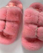 Women’s Colorful Genuine Mink Shoes / Slides