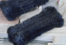 Genuine Mink Fur Fingerless Gloves