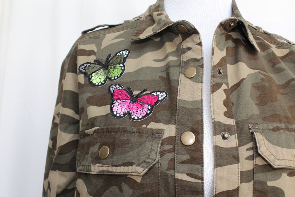 Butterfly clearance camo windbreaker