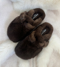 Genuine Mink Closed Toe Shoes