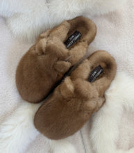 Genuine Mink Closed Toe Shoes