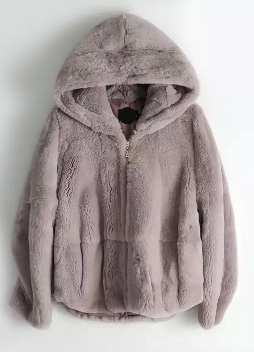 Rex Rabbit Fur Jacket with Hood