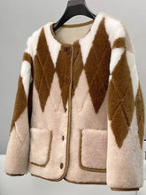Shearling Argyle Jacket