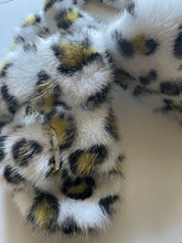 Genuine Mink Slides - Leopard Pattern and Multi Color