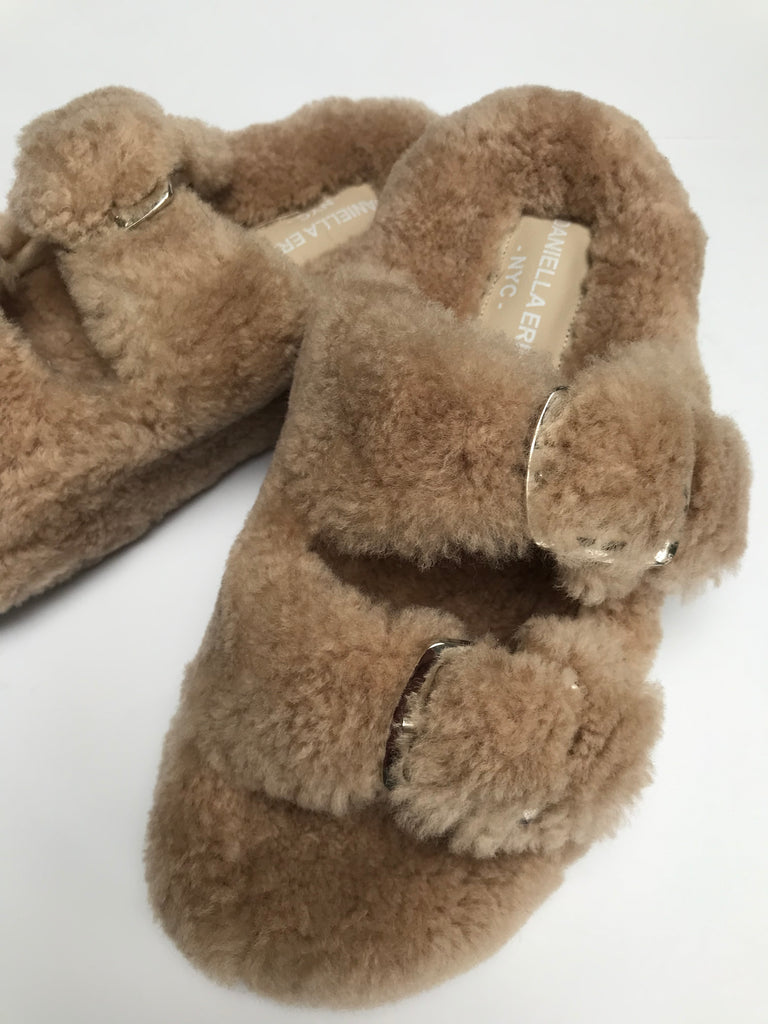 Shearling Slides – Daniella Erin NYC