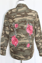 Camouflage Jacket with Roses