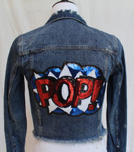 Custom "POP" Sequin Denim Jacket