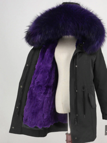 Womens fur lined discount jacket with hood