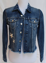 Custom Denim Jacket with Sequined Wing