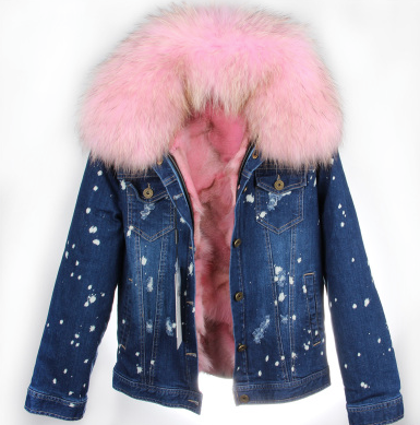 Womens Vintage Fur Denim Jacket Warm Upset Jeans Coat For Men For  Autumn/Winter With Long Sleeves And Loose Fit From Tremedg, $42.54 |  DHgate.Com